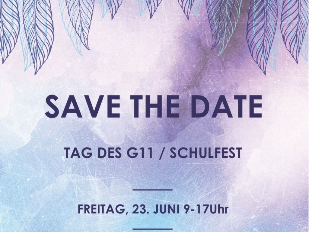 Schulfest “save the date”