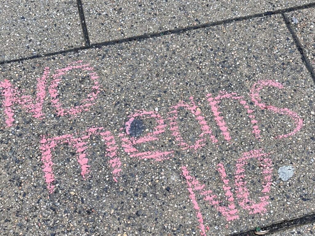 Protestaktion: Gewalt gegen Frauen