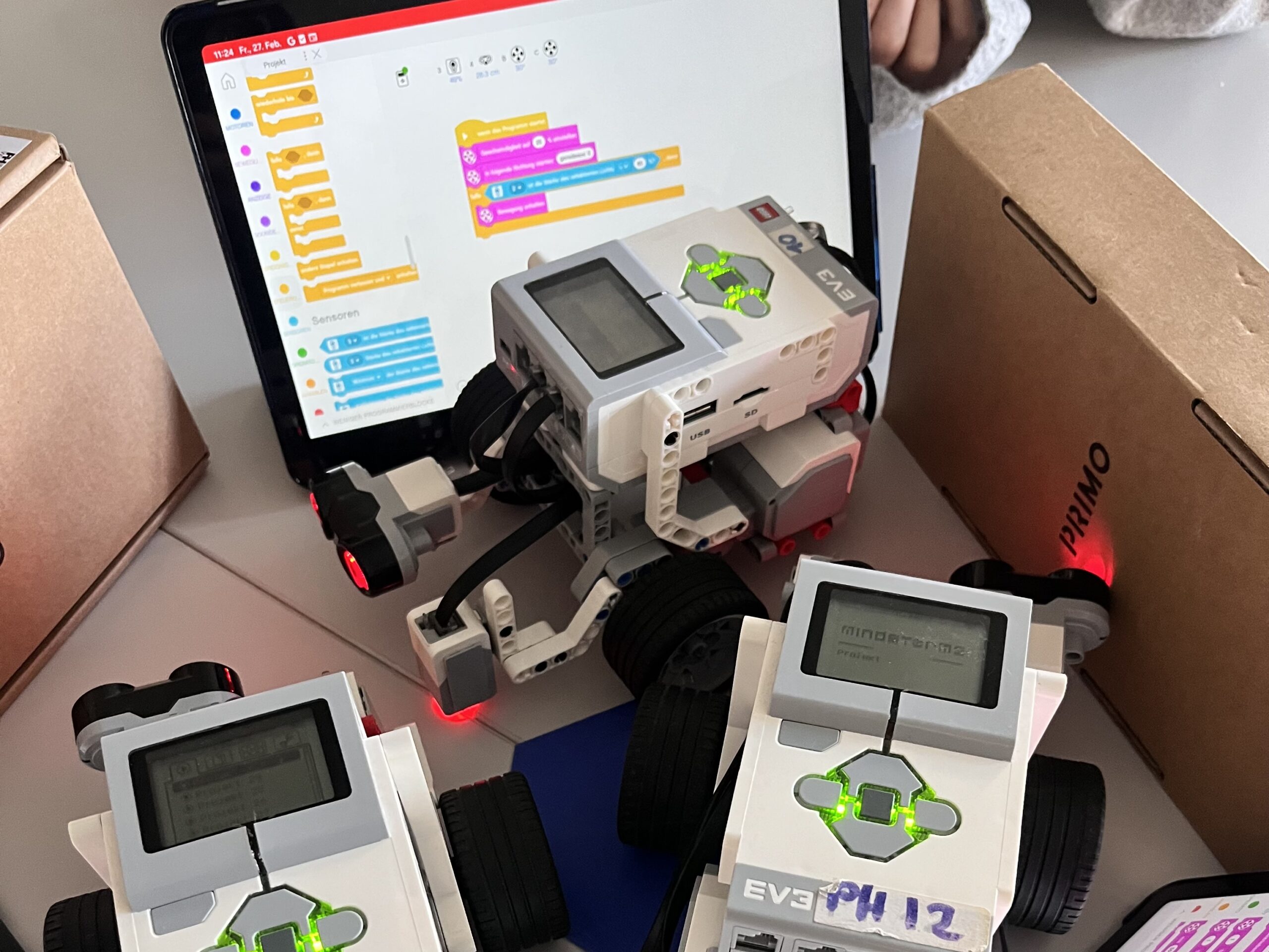 Robotik- Workshop der 1. Klasse
